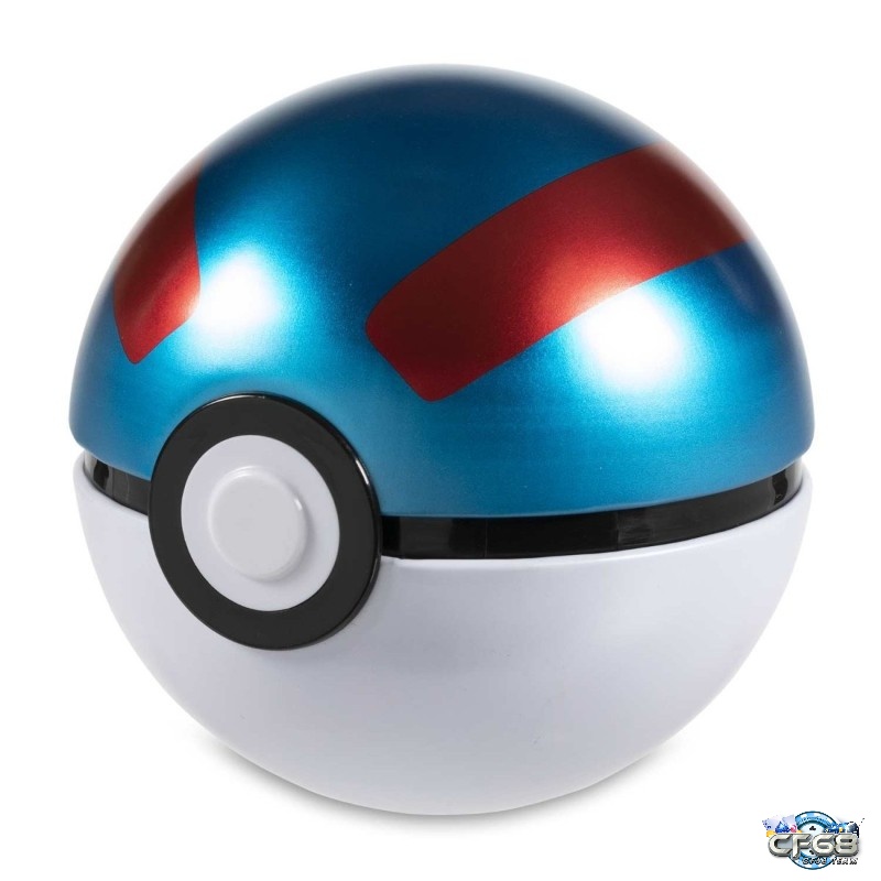 Great Ball là một loại Pokeball có màu xanh với một dấu chấm đen lớn ở giữa