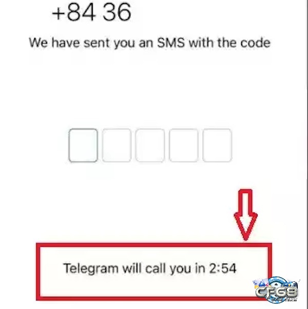 Nhận mã qua cuộc gọi nếu telegram không gửi mã code qua SMS