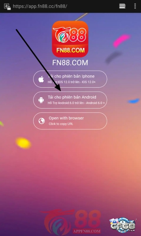 Tải app Fn88 cho Android rất đơn giản