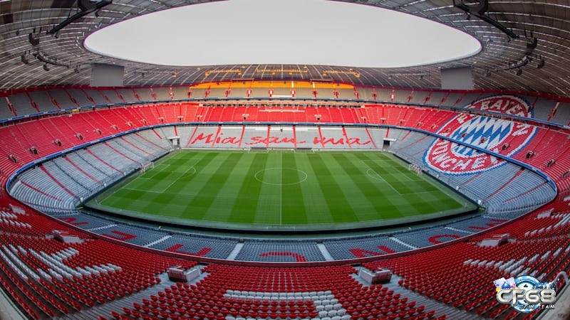 Allianz Arena là một trong những sân vận động diễn ra các trận cầu Euro