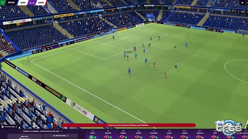 Đồ họa trong Football Manager 2021 được thiết kế phong cách 3D